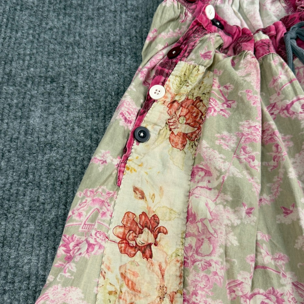 Magnolia Pearl Kiki Bloomers Womens OS 200 Betsy Pink Floral Cotton Boho Cottage - Picture 13 of 16